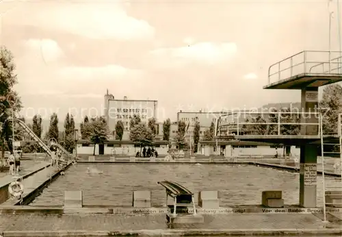 AK / Ansichtskarte  Rudolstadt Schwimmbad des VEB Kunstfaserwerk Wilhelm Pieck Schwarza Rudolstadt