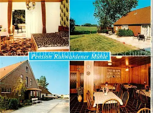 AK / Ansichtskarte  Ruhwarden Pension Ruhwardener Muehle Zimmer Gaststube Ruhwarden