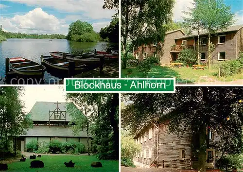 AK / Ansichtskarte  Ahlhorn Blockhaus Bootsliegeplatz Ahlhorn