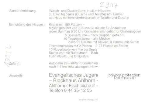 AK / Ansichtskarte  Ahlhorn Blockhaus Bootsliegeplatz Ahlhorn