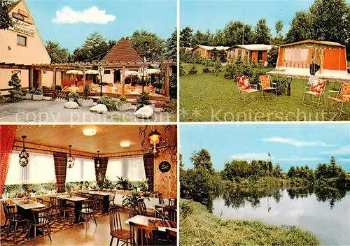 AK / Ansichtskarte 73849278 Bissel Camping Tannenhof Gastraum Gondelteich Bissel