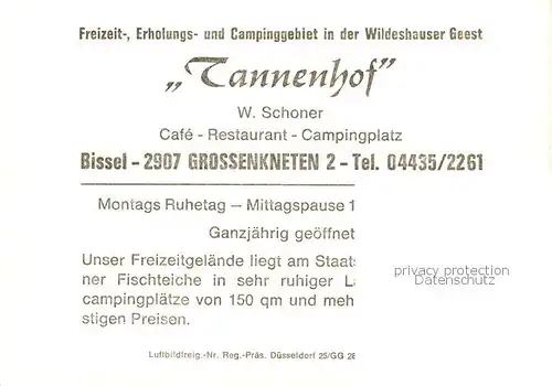 AK / Ansichtskarte 73849278 Bissel Camping Tannenhof Gastraum Gondelteich Bissel