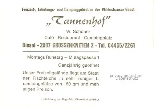 AK / Ansichtskarte  Bissel Camping Tannenhof Gastraum Gondelteich Bissel