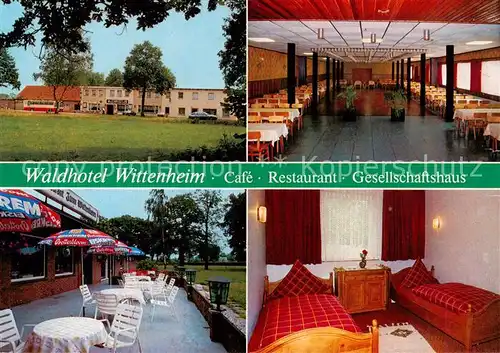 AK / Ansichtskarte 73849283 Westerstede Waldhotel Wittenheim Cafe Restaurant Gesellschaftshaus Terrasse Zimmer Westerstede