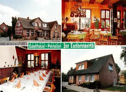 AK / Ansichtskarte 73849305 Ebstorf Gasthaus Pension Zur Tannenworth Gaststube Festtafel  Ebstorf
