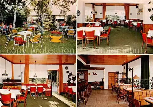 AK / Ansichtskarte 73849311 Doetlingen Waldgasthof Gastraeume Bar Gartenterrasse Doetlingen