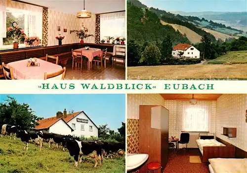 AK / Ansichtskarte 73849314 Eubach Haus Waldblick Gaststube Panrama Gaestezimmer Eubach