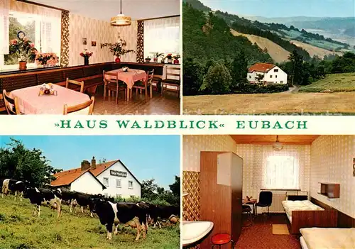 AK / Ansichtskarte  Eubach Haus Waldblick Gaststube Panrama Gaestezimmer Eubach