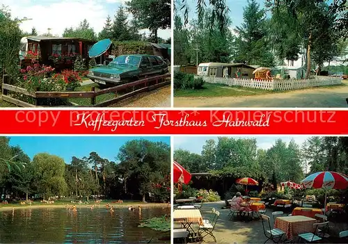AK / Ansichtskarte 73849334 Haemelerwald Kaffeegarten Forsthaus Hainwald Badesee Freiterrasse Haemelerwald