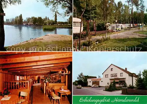 AK / Ansichtskarte 73849336 Haemelerwald Erholungsgebiet Waldsee Restaurant Gaststaette Campingplatz Weigel Haemelerwald