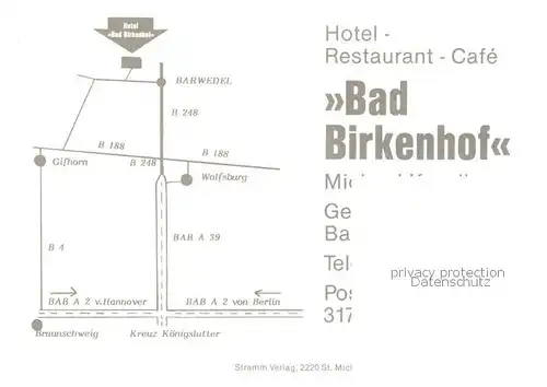 AK / Ansichtskarte  Sassenburg Hotel Restaurant Cafe Bad Birkenhof Gastraeume Schwimmbad Sassenburg