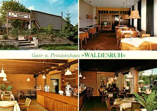 AK / Ansichtskarte 73849344 Tiessau Gast- und Pensionshaus Waldesruh Gastraeume Tiessau