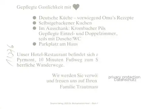 AK / Ansichtskarte  Bad_Pyrmont Hotel Restaurant Koenigseck Terrasse Bad_Pyrmont