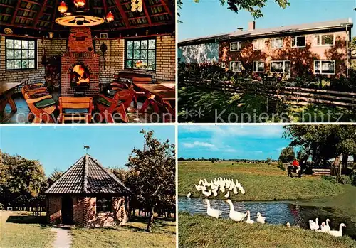 AK / Ansichtskarte 73849367 Koldenbuettel Urlaub auf dem Bauernhof Dau Gastraum Kaminzimmer Gaense Koldenbuettel
