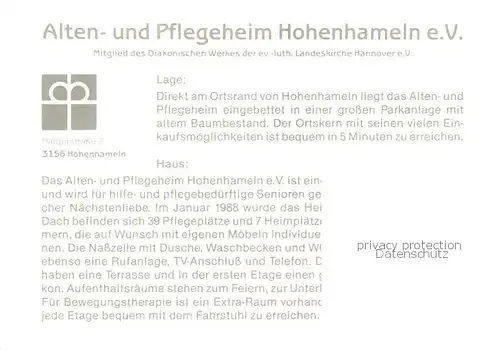 AK / Ansichtskarte  Hohenhameln Alten- und Pflegeheim Hohenhameln