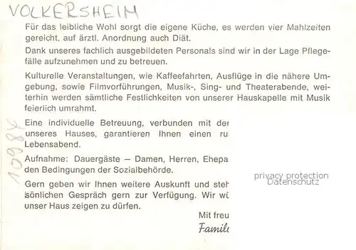 AK / Ansichtskarte  Volkersheim_Niedersachsen Alten- und Pflegeheim Haus Elfriede Volkersheim Niedersachsen