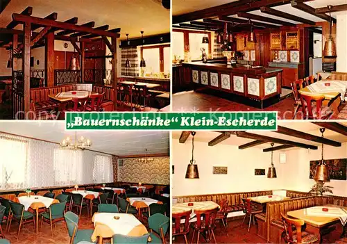 AK / Ansichtskarte  Klein_Escherde Bauernschaenke Henke Gastraum Klein_Escherde