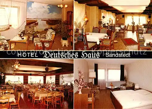 73849396 Sandstedt Hotel Café Restaurant Deutsches Haus Fremdenzimmer Sandstedt