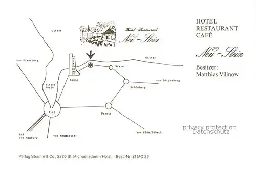 73849401 Laboe Hotel Restaurant Café Neu-Stein Laboe