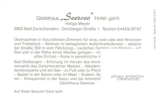 73849404 Bad_Dreibergen Gaestehaus Seerose Hotel garni Garten Bad_Dreibergen