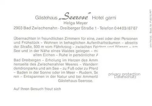  Bad_Dreibergen Gaestehaus Seerose Hotel garni Garten Bad_Dreibergen