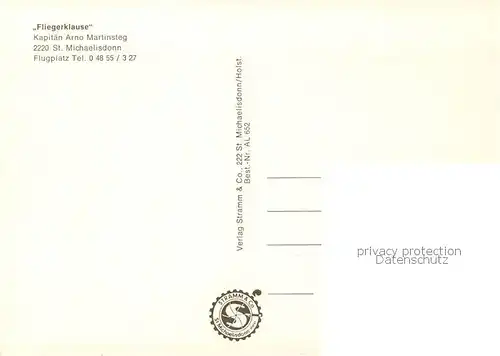  St_Michaelisdonn Fliegerklause Gaststaette am Flugplatz St_Michaelisdonn