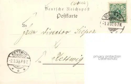 AK / Ansichtskarte 73849432 Berlin Hotel Stadt Coeln Deutsche Reichspost Berlin