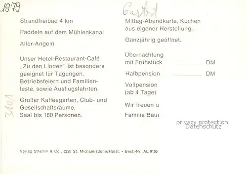 AK / Ansichtskarte 73849459 Wienhausen Hotel Restaurant Café Zu den Linden Wienhausen