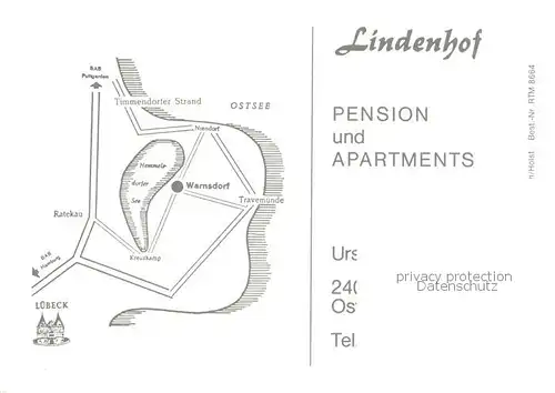AK / Ansichtskarte 73849467 Warnsdorf_Holstein Lindenhof Gaestehaus Pension Appartments Warnsdorf_Holstein