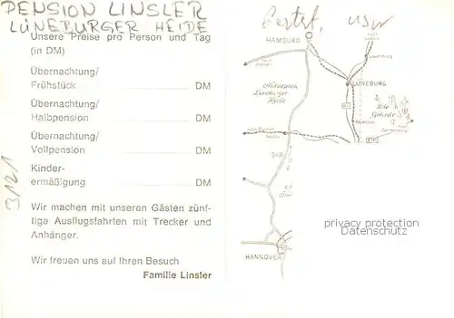 AK / Ansichtskarte  Reinstorf_Bodenteich Pension Linsler Gastraum Reinstorf_Bodenteich