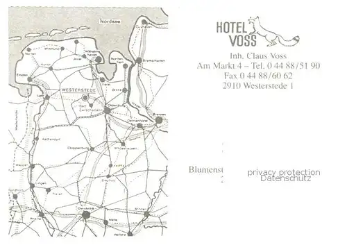 AK / Ansichtskarte 73849471 Westerstede Hotel Voss Westerstede