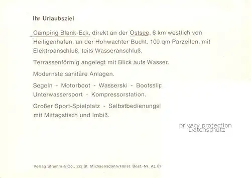 AK / Ansichtskarte 73849492 Neuteschendorf Campingplatz Blank-Eck an der Ostsee Neuteschendorf