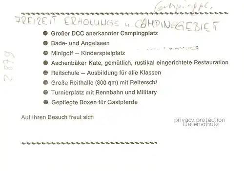 AK / Ansichtskarte 73849494 Doetlingen Freizeit Erholung Campingplatz Aschenbeck Doetlingen