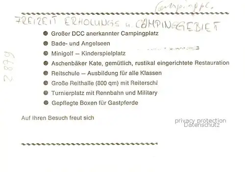 AK / Ansichtskarte  Doetlingen Freizeit Erholung Campingplatz Aschenbeck Doetlingen