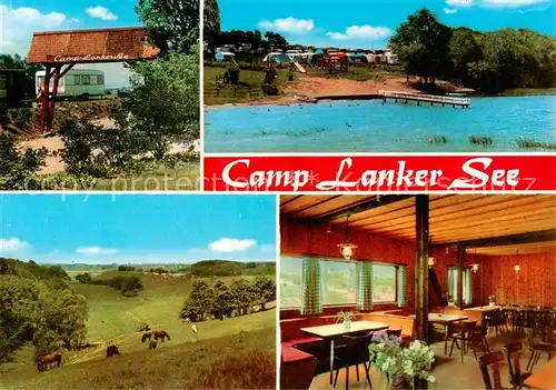 AK / Ansichtskarte 73849499 Preetz_Holstein Camping Lanker See Gaststaette Landschaftspanorama Preetz_Holstein