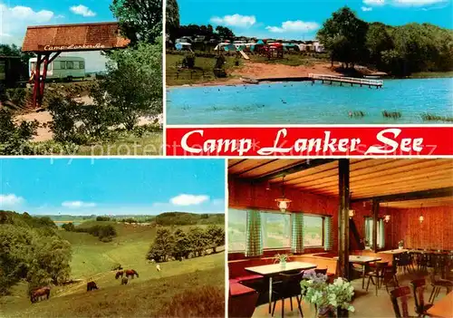 AK / Ansichtskarte  Preetz_Holstein Camping Lanker See Gaststaette Landschaftspanorama Preetz_Holstein