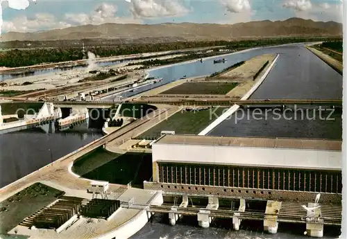 AK / Ansichtskarte  Vogelgruen_Vogelgrun_68_Alsace Barrage de Vogelgruen A lhorizon la Foret Noire 