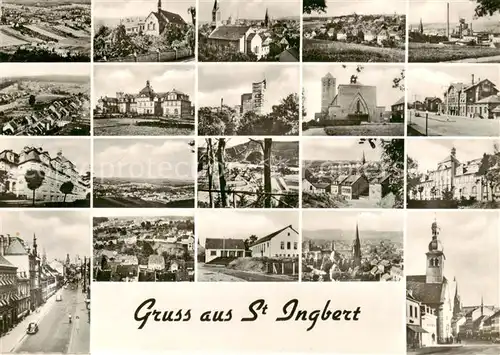 AK / Ansichtskarte  St_Ingbert Orts und Teilansichten Kirchen Panorama St_Ingbert