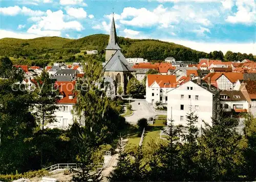 AK / Ansichtskarte  Waldkappel Ortsansicht mit Kirche Waldkappel