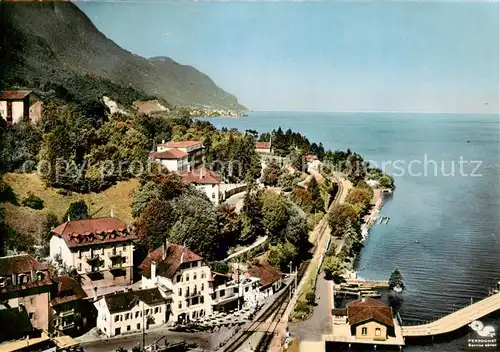 AK / Ansichtskarte  Bouveret_VS Vue aerienne Bouveret VS