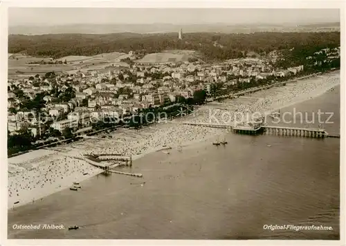 AK / Ansichtskarte  Ahlbeck_Ostseebad Fliegeraufnahme Ahlbeck_Ostseebad