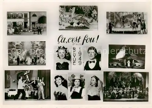 AK / Ansichtskarte  Lausanne_VD Revue 1949 Theatre Municipal Lausanne Details Lausanne VD