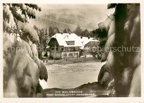 AK / Ansichtskarte 73849614 Wurzelsdorf_Isergebirge_Korenov_CZ Die Waldbaude 