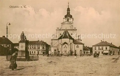 AK / Ansichtskarte 73849654 Chlumec_Cidlinou_Chlumetz_Zidlina_CZ Kirche Denkmal 