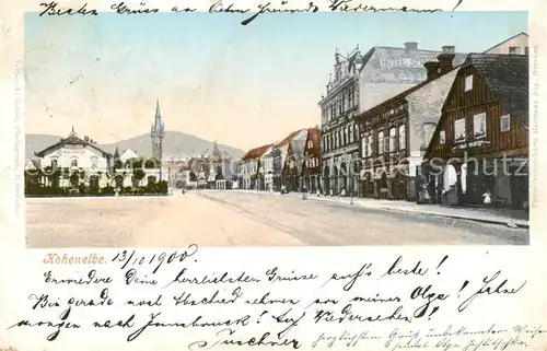 AK / Ansichtskarte  Hohenelbe_Vrchlabi_CZ Strassenpartie 