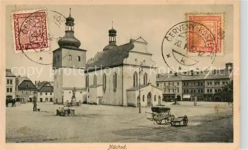 AK / Ansichtskarte  Nachod_CZ Marktplatz Rathaus 