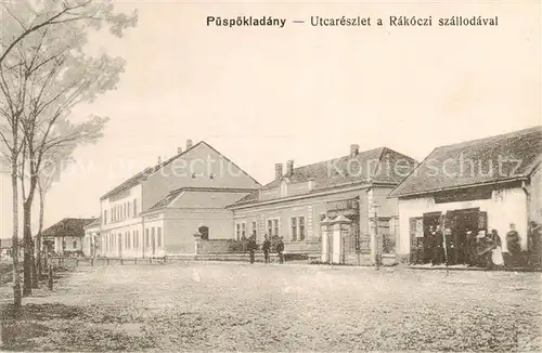 AK / Ansichtskarte  Puespoekladany_HU Utcareszlet a Rakoczi szallodaval 