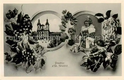 AK / Ansichtskarte 73849748 Uh_Hradiste_Uherske_Hradiste_CZ Kirche Marktplatz Portrait 