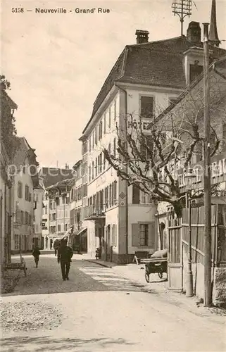 AK / Ansichtskarte  Neuveville_La_Bielersee_Preles_BE Grand Rue 