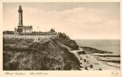 AK / Ansichtskarte 73849791 Horst__Ostsee_Niechorze_PL Seebad Leuchtturm 